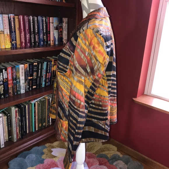 Erin London Colorful Blazer Size Large - Picture 3 of 5